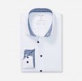 White jersey Olymp shirt no ironing