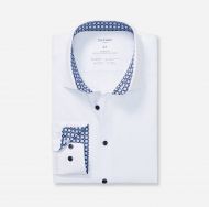 Camicia bianca olymp in jersey no stiro