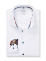 Camicia bianca olymp slim fit cotone oxford stretch