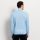 Extra fine merino wool turtleneck sweater light blue by Olymp