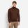 Maglione dolcevita marrone olymp in lana merino extra fine
