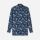 Olympic shirt in organic cotton with modern fit floral pattern