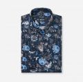 Camicia olymp in cotone bio fantasia floreale modern fit