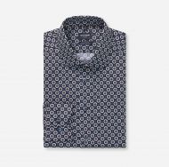 Camicia in cotone biologico stampato modern fit