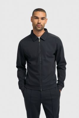 Cavani blue bomber jacket technical fabric