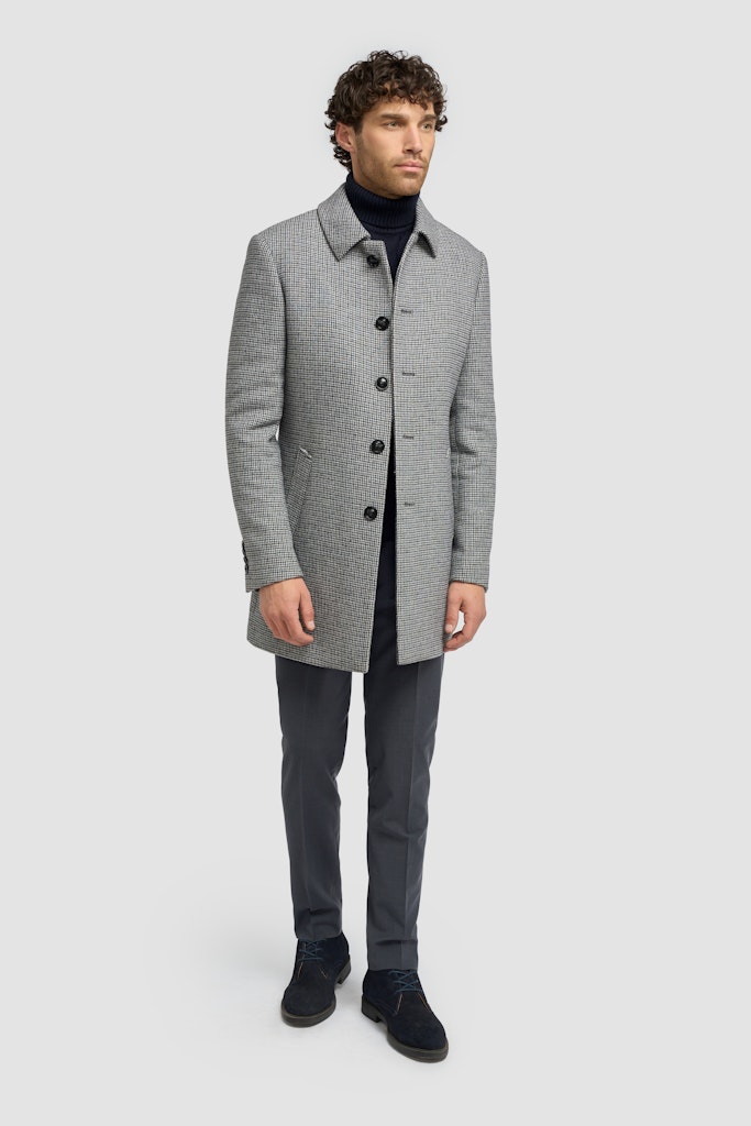 Cappotto grigio tartan - Humana Vintage