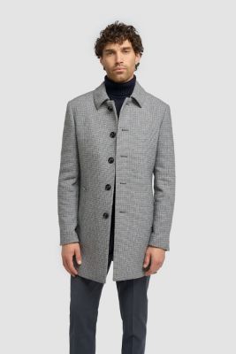 Cappotto grigio a quadri house of cavani 