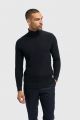 Blue turtleneck sweater cavani corn processing