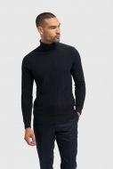 Blue turtleneck sweater cavani corn processing