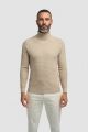 Beige turtleneck sweater cavani corn fabric