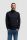 Blue turtleneck sweater cavani with cable knit pattern.