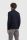 Lupetto con zip blu cavani lana e cotone