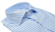 Camicia dynamo ingram slim fit a righe celeste 