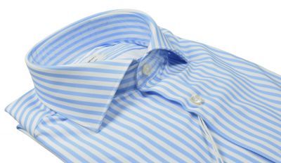 Camicia dynamo ingram slim fit a righe celeste 
