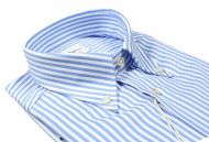 Camicia ingram a righe azzurro regular fit collo button down