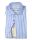 Camicia pancaldi slim fit collo francese a righe azzurro
