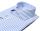 Camicia pancaldi slim fit collo francese a righe azzurro