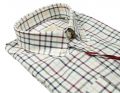 Camicia pancaldi a quadri in flanella regular fit