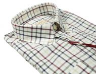 Camicia pancaldi a quadri in flanella regular fit
