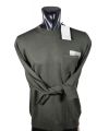 Green crew neck sweater by pyke studio with pocket