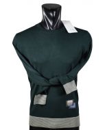 Green fashion crew neck sweater pyke studio in viscose