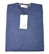 Girocollo in lambswool bluette pyke studio modern fit