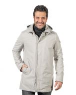Waterproof parka adimari with removable hood