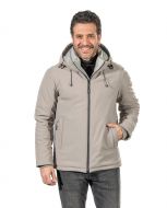 Adimari padded jacket with straight bottom and hood
