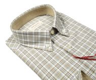Pancaldi regular fit shirt in brushed flannel