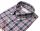 Pancaldi regular fit blue checkered flannel shirt