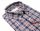 Pancaldi regular fit blue checkered flannel shirt
