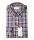 Pancaldi regular fit blue checkered flannel shirt