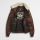 Giubbotto aviatore in pelle marrone mcs