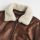 Giubbotto aviatore in pelle marrone mcs