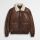 Giubbotto aviatore in pelle marrone mcs