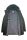 Green sea barrier parka wool blend