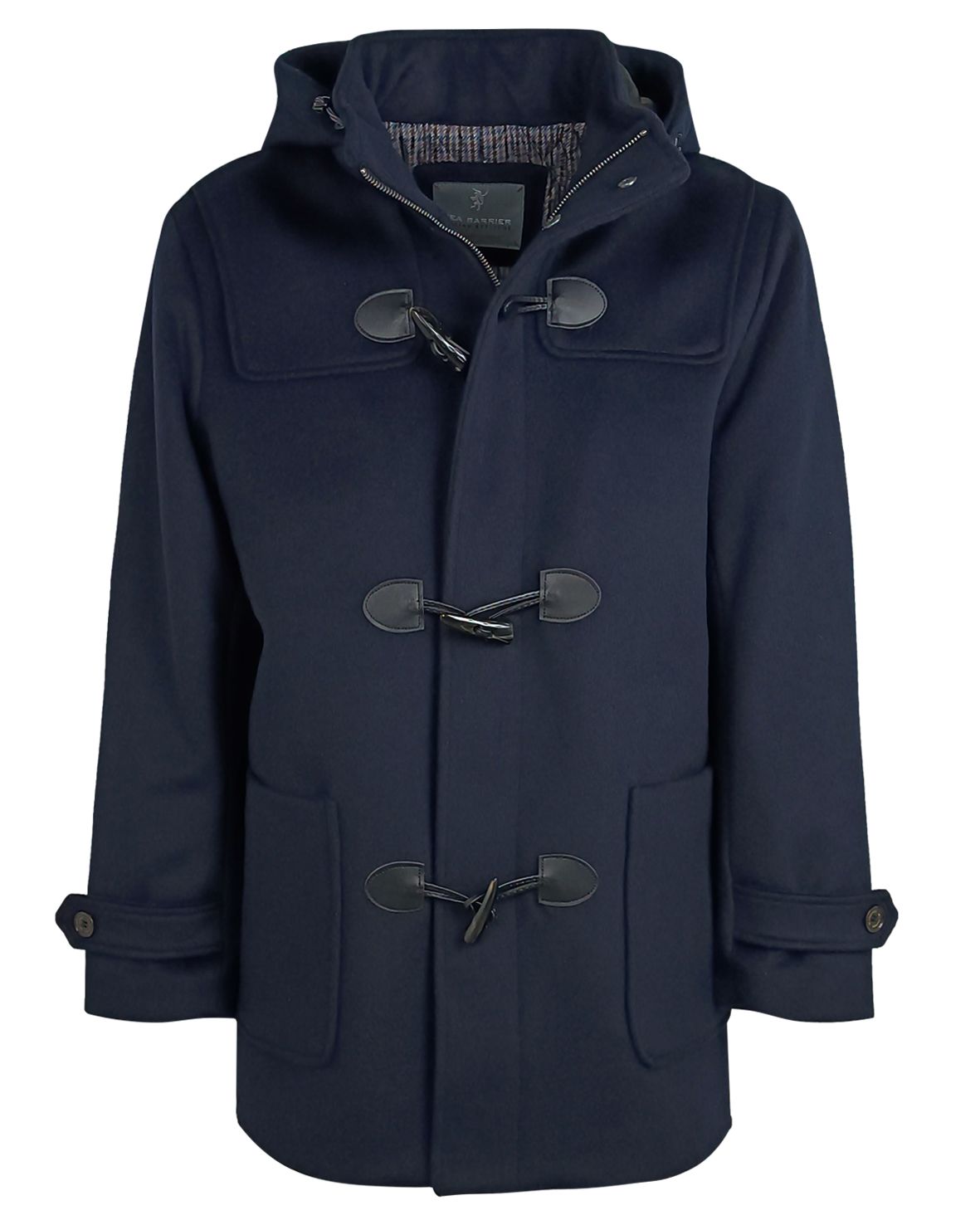 Manteau D'hiver Style Montgomery Lourd - Taille 48 Bleu Navy - Retouché, état Excellent
