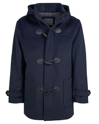 Montgomery blue coat sea barrier wool blend