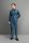 Slim fit digel suit in petrol green with a notch lapel