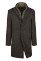 Cappotto digel spina di pesce marrone modern fit