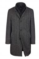 Men's digel gray herringbone coat modern fit