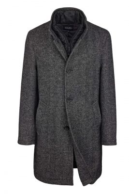 Cappotto digel spina di pesce grigio modern fit
