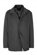 Digel gray wool blend coat modern fit