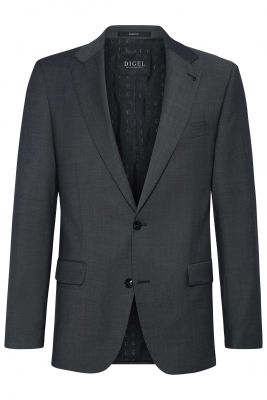 Abito grigio medio digel lana reda stretch drop quattro corto