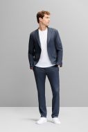 Medium blue suit in modern fit jersey