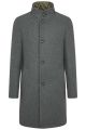 Cappotto digel grigio collo coreana modern fit misto lana
