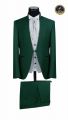Green groom's Ingram suit with a korean collar