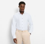 Camicia olymp level five bianca slim fit con dettagli eleganti