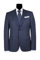 Men's simbols suit blue partridge eye slim fit wool tollegno
