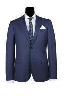 Abito simbols grisaglia blu slim fit lana tollegno super 120's